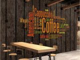 Cabin In the Woods Wall Mural Vintage Wallpaper 3d Retro Coffee Letters Wall Murals