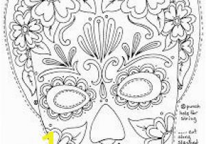 Calavera Mask Coloring Page 38 Best Maskid Images On Pinterest In 2018