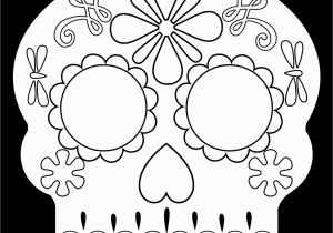 Calavera Mask Coloring Page Day Of the Dead Masks Sugar Skulls Free Printable Paper Trail Design