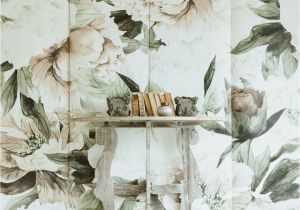 Calming Murals isn T She Lovely This Oversized Feminine Floral Wall Mural Adds A