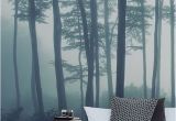 Calming Wall Murals Sea Of Trees forest Mural Wallpaper Muralswallpaper