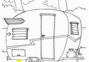 Camper Trailer Coloring Pages Instant Download Vintage Travel Trailer Printable Coloring Page