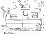 Camper Trailer Coloring Pages Instant Download Vintage Travel Trailer Printable Coloring Page