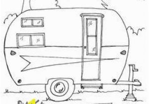 Camper Trailer Coloring Pages Instant Download Vintage Travel Trailer Printable Coloring Page