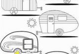 Camper Trailer Coloring Pages Instant Download Vintage Travel Trailer Printable Coloring Page