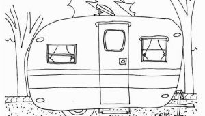 Camper Trailer Coloring Pages Instant Download Vintage Travel Trailer Printable Coloring Page