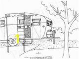 Camper Trailer Coloring Pages Instant Download Vintage Travel Trailer Printable Coloring Page