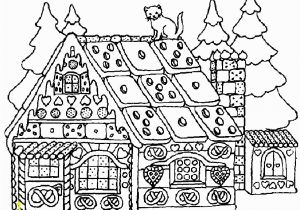 Candy Coloring Pages for Gingerbread House Christmas Coloring Pages for Adults Gingerbread House 12
