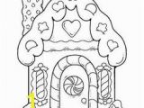 Candy Coloring Pages for Gingerbread House Free Printable House Coloring Pages for Kids Coloring