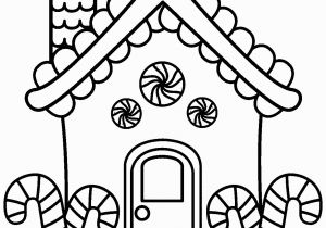 Candy Coloring Pages for Gingerbread House Full House Coloring Pages