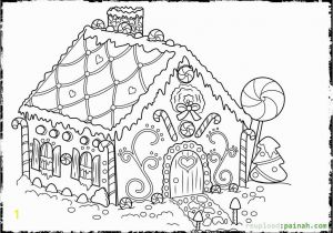 Candy Coloring Pages for Gingerbread House House Drawing Picture at Getdrawings