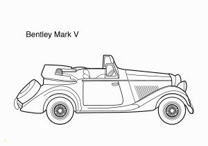 Car Coloring Pages for Kids Super Car Bentley Mark 5 Coloring Page for Kids Printable