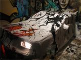 Car Crashing Through Wall Mural Am – Car & Murals 0d Jackson Pollock Crash – Artwork © tonyc