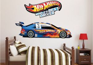 Car Murals for Walls Hot Wheels Boys Room Decals Hot Wheels Wallpaper Kids Room Wall