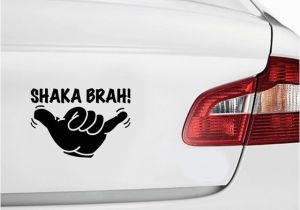 Car Window Murals 14 9 9cm New Vinyl Car Body Stickers Shaka Brah Hawaii Aloha Surf