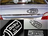 Car Window Murals 2018 Baby In Car Milk Bottle Rear Window Decor Mural Art Vinyl Car