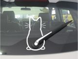 Car Window Murals Cute Kitty Cat Car Windshield Wiper Vinyl Art Sticker Decor Lovely