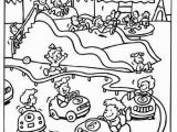 Carnival Coloring Pages Preschool Amusement Park Carnival Coloring Pages