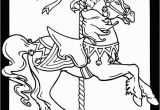 Carousel Coloring Pages Carousel Horses Stained Glass Coloring Book Dover Publications