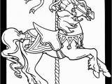 Carousel Coloring Pages Carousel Horses Stained Glass Coloring Book Dover Publications