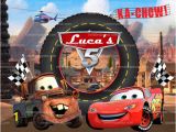 Cars 2 Wall Mural Personalize Kids Poster Lightning Mcqueen Poster Disney Cars Party