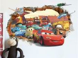 Cars 2 Wall Murals Pixar Cars 2 3 Sticker Lightning Mcqueen Mater Pvc