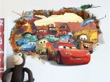 Cars Mural Wall Stickers Pixar Cars 2 3 Sticker Lightning Mcqueen Mater Pvc