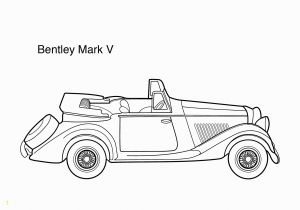 Cars Printable Coloring Pages Super Car Bentley Mark 5 Coloring Page for Kids Printable