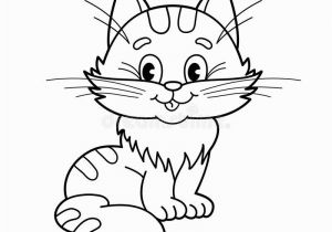 Cartoon Cat Coloring Pages Coloring Page Outline Cartoon Fluffy Cat Coloring Book