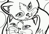 Cartoon Cat Coloring Pages Pinterest