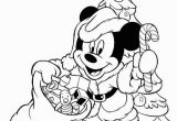 Cartoon Christmas Coloring Pages Disney Coloring Pages Mickey Mouse as Santa Christmas