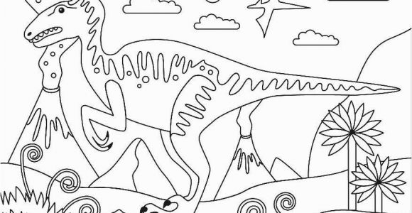 Cartoon Dinosaur Coloring Pages Velociraptor Cretaceous Period Dinosaur Coloring Page Free