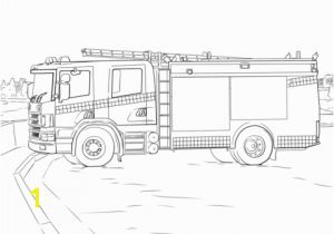 Cartoon Fire Truck Coloring Page Fire Truck Coloring Page Colouring Pages S