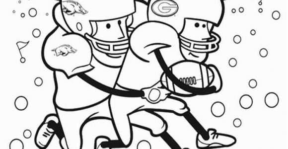 Cartoon Football Player Coloring Pages Cartoon Player Football Coloring Page Kids Coloring Pages