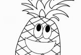 Cartoon Pineapple Coloring Page Pineapple Coloring Page Food Clipart & Templates