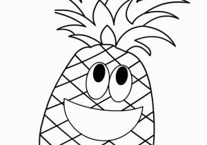 Cartoon Pineapple Coloring Page Pineapple Coloring Page Food Clipart & Templates