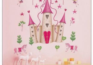 Castle Murals for Nursery Removable Pink Princess Castle Wall Sticker Window Decal Bedroom