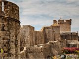 Castle Stone Wall Mural City Walls and Minceta tower In Dubrovnik Dalmatia Croatia Wall Mural Vinyl