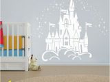 Castle Wall Art Mural Floating Disney Fairy Castle Wall Sticker Vinyl Decal Wall