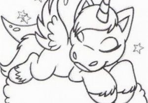 Cat Unicorn Coloring Pages Sleeping Unicorn Coloring Page