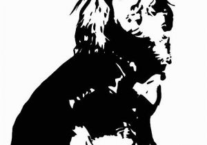 Cavalier King Charles Spaniel Coloring Page Silhouette Cavalier King Charles Spaniel