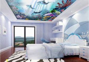 Ceiling Decals Mural Colored Corals Dolphins In 2019 House