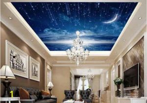 Ceiling Decals Mural Moonlit Twinkle Star Wallpaper Wall Decals Wall Art Print Business