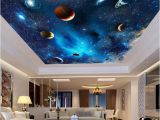 Ceiling Decals Mural Universe Space Planet Night Sky Stars Mural for Kids Bedroom
