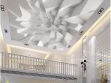 Ceiling Murals for Sale Custom 3d Ceiling Wallpaper White Polygon Brick Wall Wallpaper for