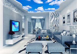 Ceiling Murals for Sale Custom Ceiling Mural Wallpaper 3d Blue Sky and White Clouds Living