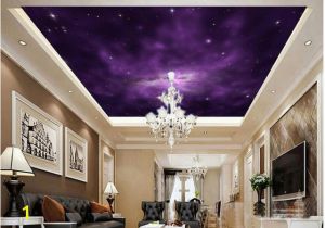 Ceiling Murals for Sale Wallpaper 3d Ceiling Purple Fantasy Night Sky Zenith Ceiling Design