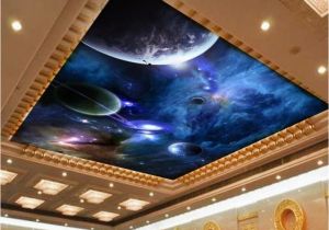 Ceiling Murals Night Sky 3d Wallpaper Mural Night Clouds Star Sky Wall Paper Background