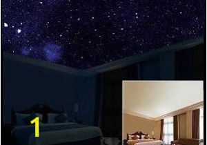 Ceiling Murals Night Sky Starscapes In Daytime Your Bedroom Ceiling Looks normal but when