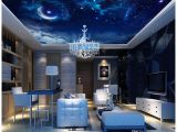 Ceiling Murals Night Sky wholesale Modern 3d Wallpaper Custom Ceiling Mural Wallpaper